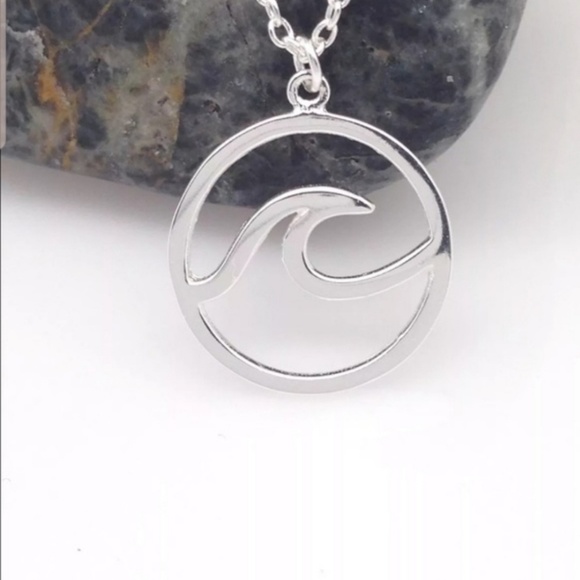 BOGO Ocean Necklace Wave Sea Silver NWT Swim - Picture 4 of 4